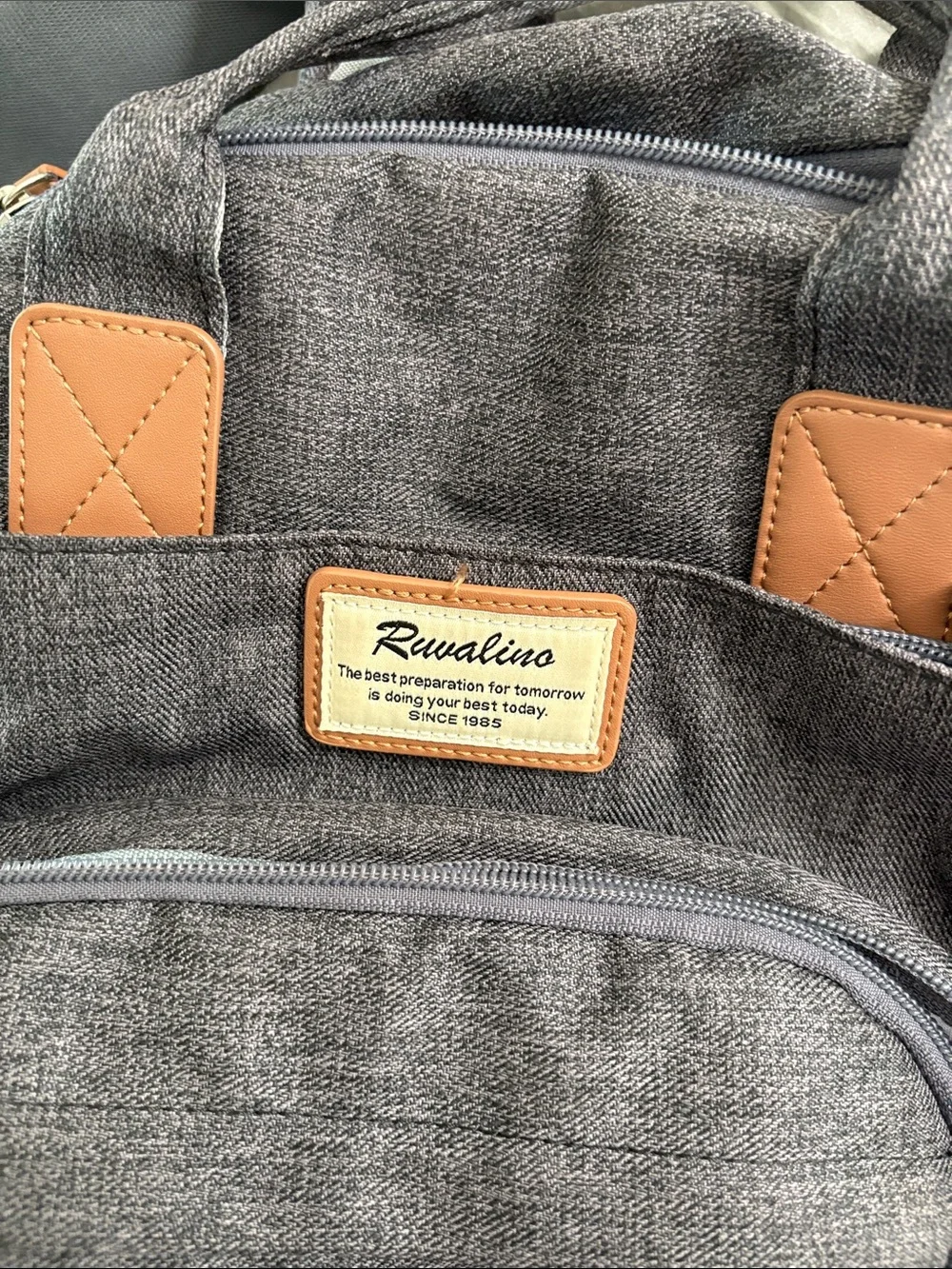 Ruvalino Large Diaper Bag Backpack, Multifunction Baby Changing Travel Bag.